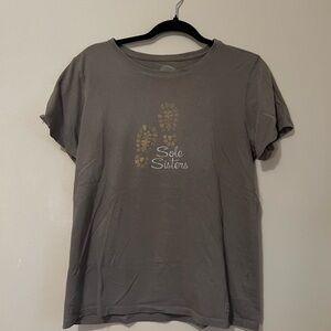 Life is Good Grey Sole Sisters Tee